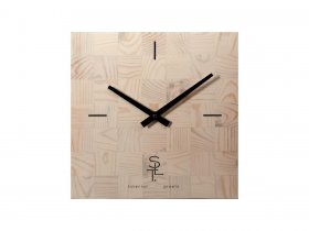 Часы настенные SLT 5196 CHESS WHITE WOOD в Пролетарском - proletarskij.mebel-nsk.ru | фото