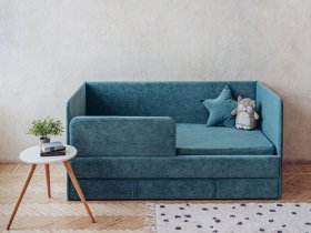 Диван-кровать Happy (бирюзовый) в Пролетарском - proletarskij.mebel-nsk.ru | фото