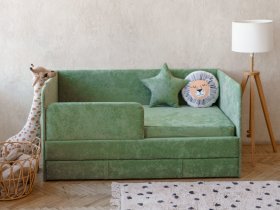Диван-кровать Happy (зеленый) в Пролетарском - proletarskij.mebel-nsk.ru | фото