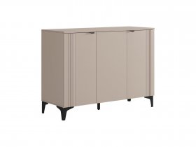 Комод 3 Рич (кашемир/фрапучино матовый/черный) в Пролетарском - proletarskij.mebel-nsk.ru | фото