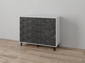 Комод «Катрин-13» (белый/мальта грей) в Пролетарском - proletarskij.mebel-nsk.ru | фото