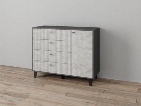 Комод «Катрин-13» (графит/мальта) в Пролетарском - proletarskij.mebel-nsk.ru | фото