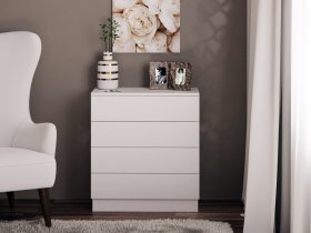Комод Км010 (белый) в Пролетарском - proletarskij.mebel-nsk.ru | фото