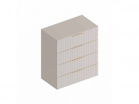 Комод с 4 ящ. «Тефия» (тефия/софт сантьяго) в Пролетарском - proletarskij.mebel-nsk.ru | фото