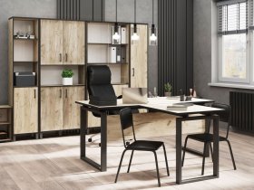 Комплект Гермес лофт (дуб крафт серый) в Пролетарском - proletarskij.mebel-nsk.ru | фото