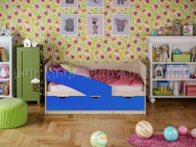 Кровать детская Бабочки 2,0 м в Пролетарском - proletarskij.mebel-nsk.ru | фото