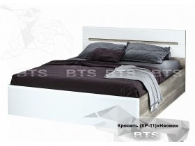 Кровать двуспальная 1,6 м  Наоми КР-11 в Пролетарском - proletarskij.mebel-nsk.ru | фото
