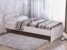 Кровать односпальная 80 с низкой спинкой (ясень шимо светлый) в Пролетарском - proletarskij.mebel-nsk.ru | фото