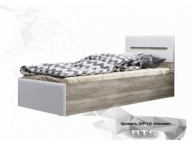 Кровать односпальная Наоми КР-12 в Пролетарском - proletarskij.mebel-nsk.ru | фото