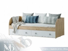 Кровать с ящиками Тренд КР-01 в Пролетарском - proletarskij.mebel-nsk.ru | фото