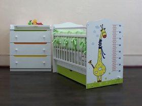 Кроватка детская Жираф с маятником в Пролетарском - proletarskij.mebel-nsk.ru | фото