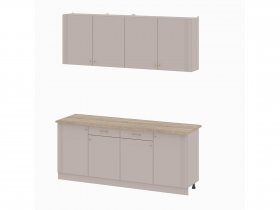Кухонный гарнитур 2,0м Одетта (меланж/дуб сонома) в Пролетарском - proletarskij.mebel-nsk.ru | фото