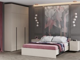 Модульная спальня Айри (кашемир) в Пролетарском - proletarskij.mebel-nsk.ru | фото
