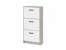 Обувница ОБ-2 Вега (дуб крафт серый/белый) в Пролетарском - proletarskij.mebel-nsk.ru | фото