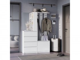 Прихожая Симпл ПР-04 (белый) в Пролетарском - proletarskij.mebel-nsk.ru | фото