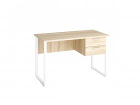 Стол компьютерный Ст152 (дуб сонома/белый муар) в Пролетарском - proletarskij.mebel-nsk.ru | фото