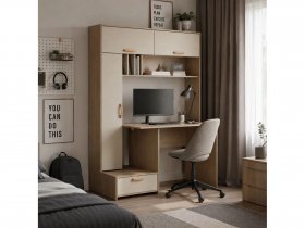 Стол письменный Лайт 03.243  (плэйн/сатин) в Пролетарском - proletarskij.mebel-nsk.ru | фото