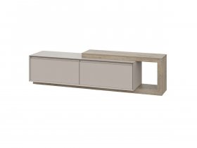 Тумба под ТВ 22 J-КШ Этна (дуб эндгрей/кашемир) в Пролетарском - proletarskij.mebel-nsk.ru | фото